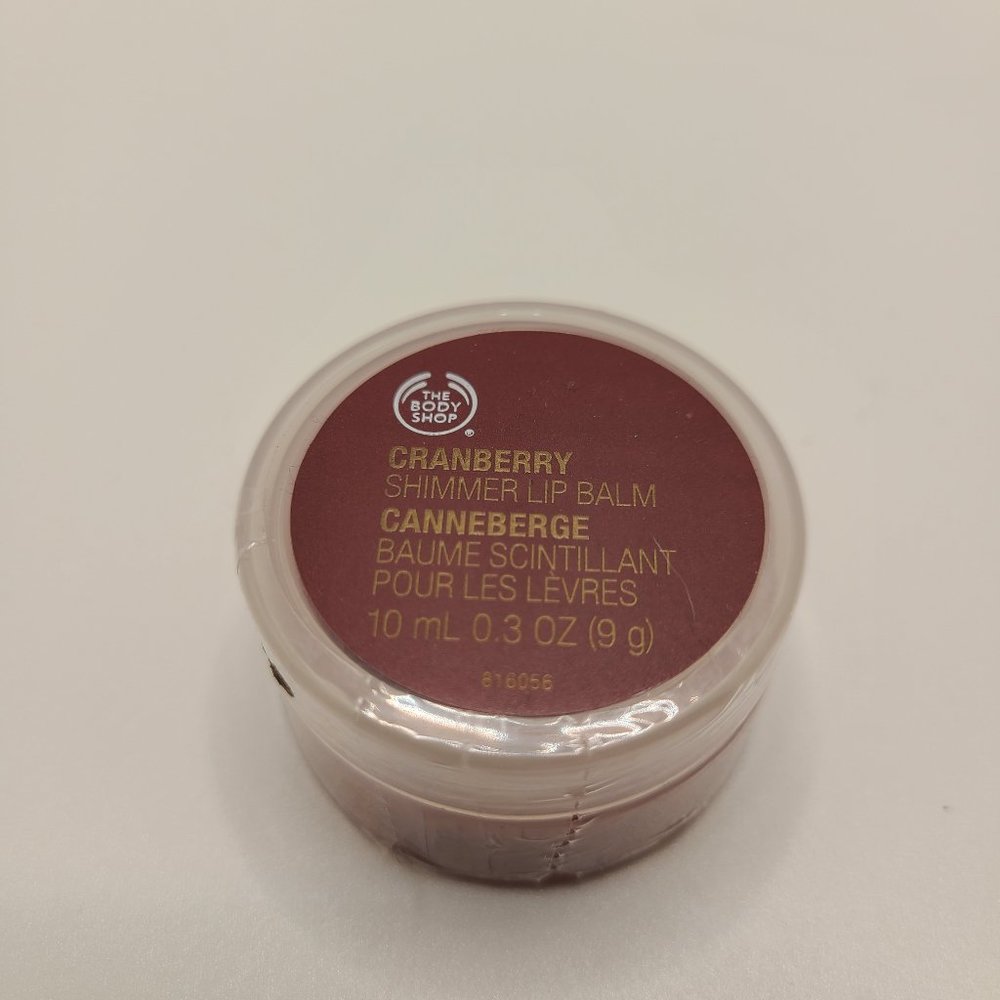 *NEW/SEALED* The Body Shop Cranberry Shimmer Lip Balm 0.3 oz